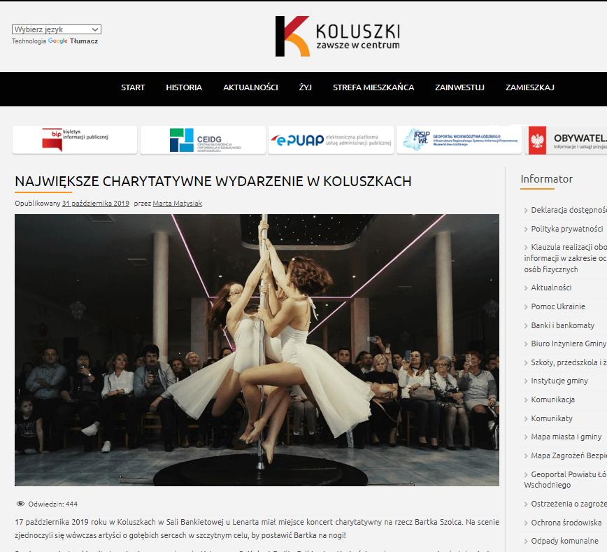 NAJWIĘKSZE CHARYTATYWNE WYDARZENIE W KOLUSZKACH